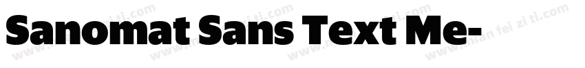 Sanomat Sans Text Me字体转换
